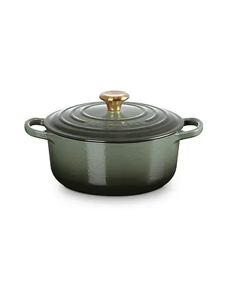 LE CREUSET | Bräter rund SIGNATURE 20cm/4,2l Nectar | dunkelgrün